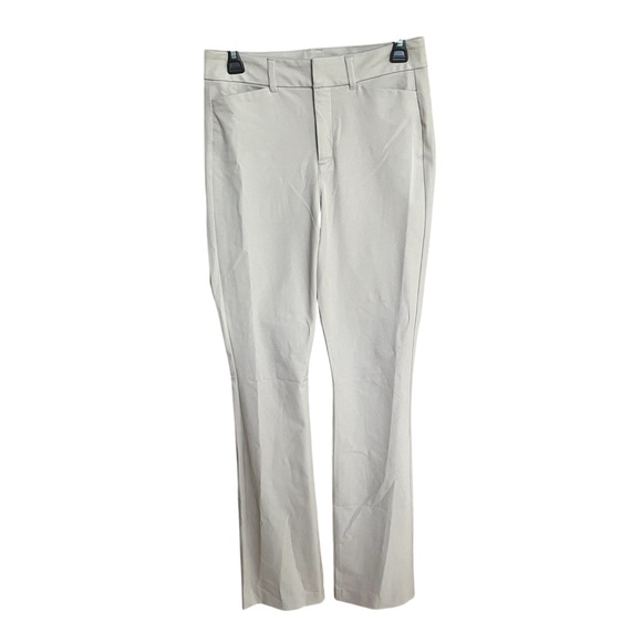Old Navy Khaki High Rise Boot Cut Pixie Dress Pants Classic Tan Size 4 Tall - Picture 1 of 9